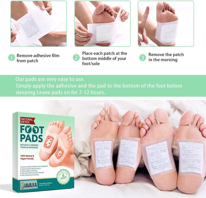 DETOX AURA Premium Detox Foot Patches (Pack of 10) – Buy 1 Get 1 Free