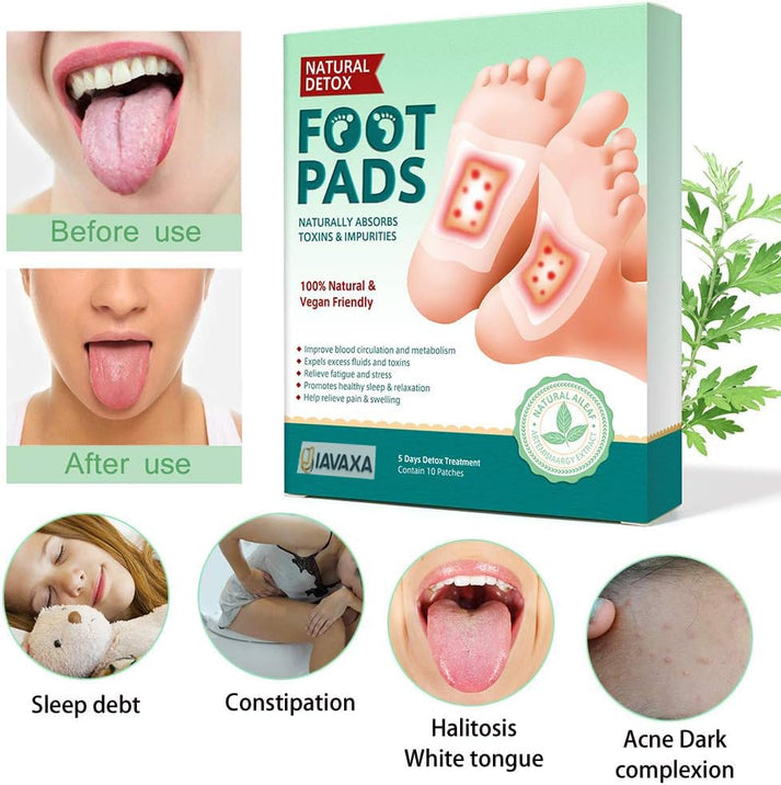 DETOX AURA Premium Detox Foot Patches (Pack of 10) – Buy 1 Get 1 Free